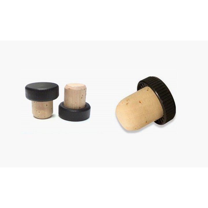 Коркови тапи 2719, размер 27 x 20 cm с черна PVC глава - комплект от 50 броя