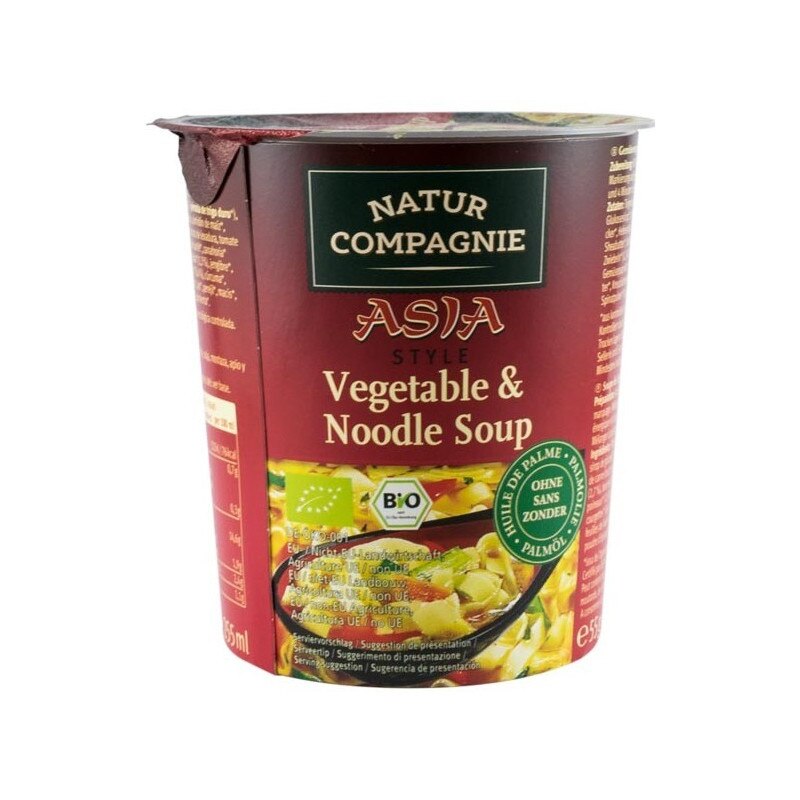 Supa bio de legume si taitei Asia Style, Natur Compagnie 55 g