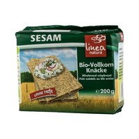Paine Crocanta Din Faina Integrala De Secara Cu Susan Linea Natura 200 g