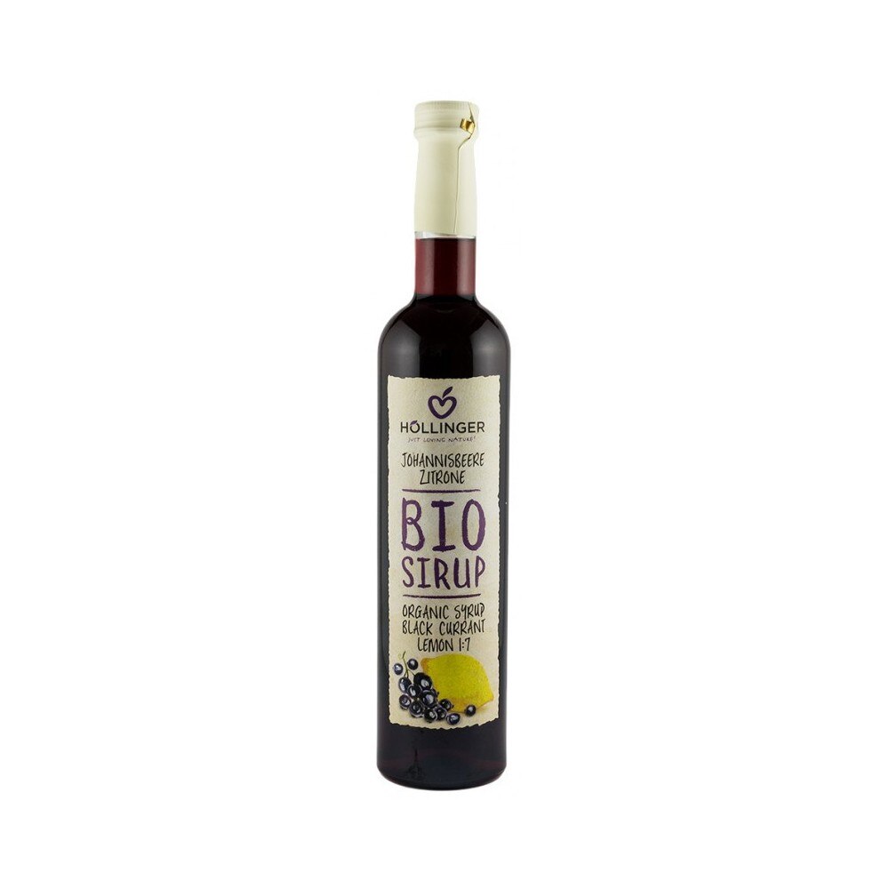 Sirop Din Coacaze Negre Cu Lamaie Hollinger 500 ml