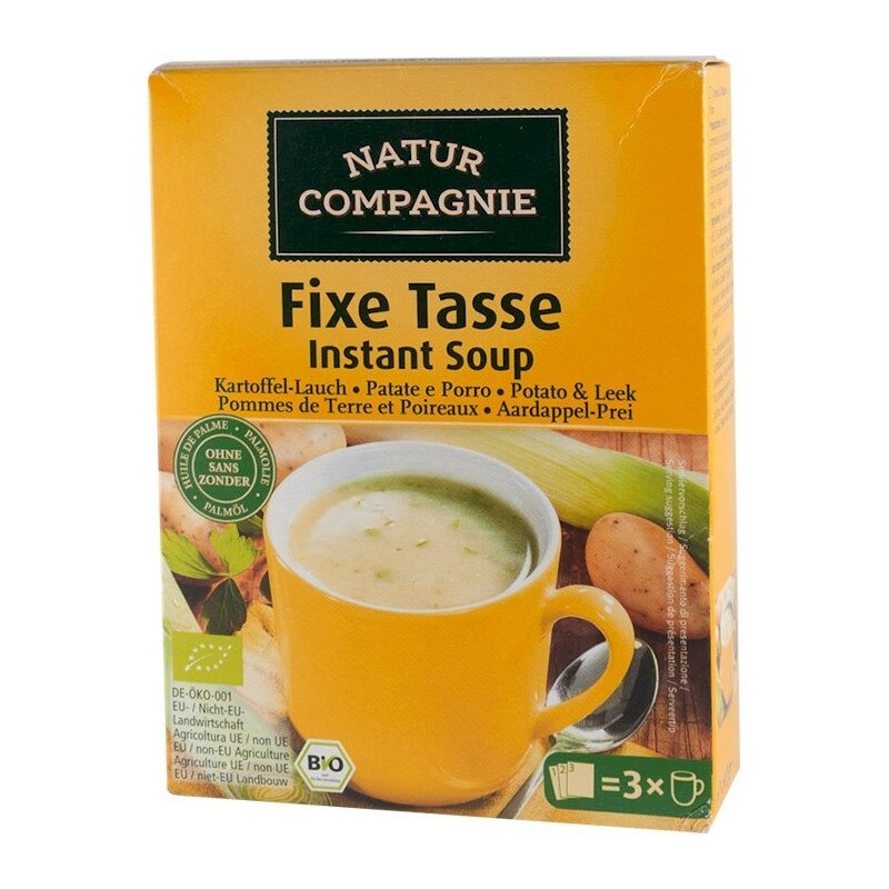 Supa bio instant de cartofi cu praz, Natur Compagnie 60 g