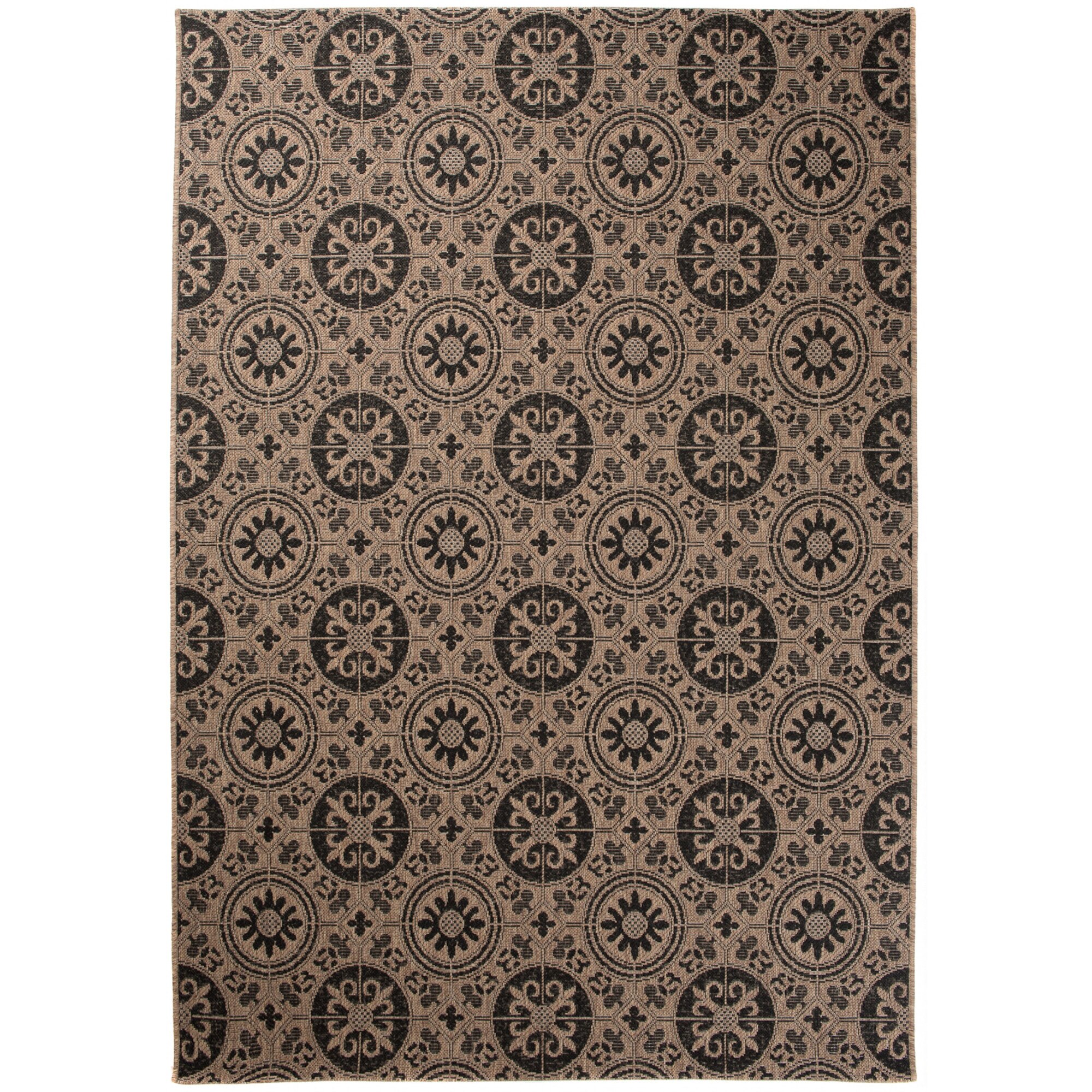 Covor Floorlux Sisal Chemex 20416 e / negru 140x200