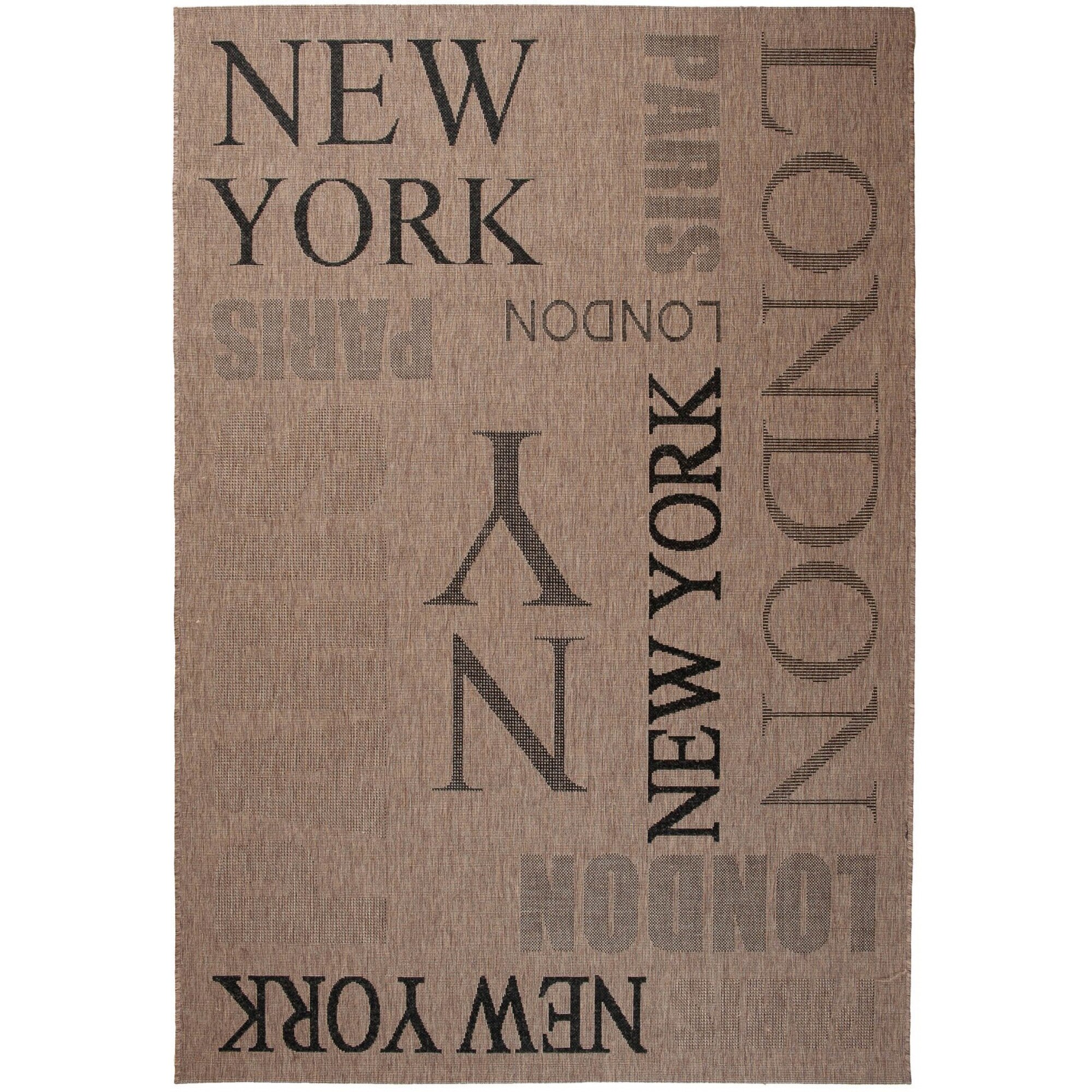 Covor Floorlux Sisal Chemex 20224 e / negru 80x150