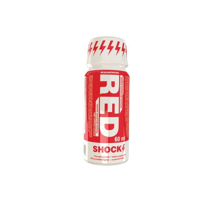 Енергизираща напитка преди тренировка, All Nutrition Red Shock Shot, 1 ампула от 80 ml