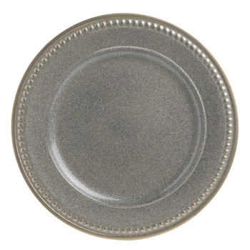 Farfurie plastic rotunda aspect metal D33X2 cm Farfurie plastic rotunda aspect metal D33X2 cm