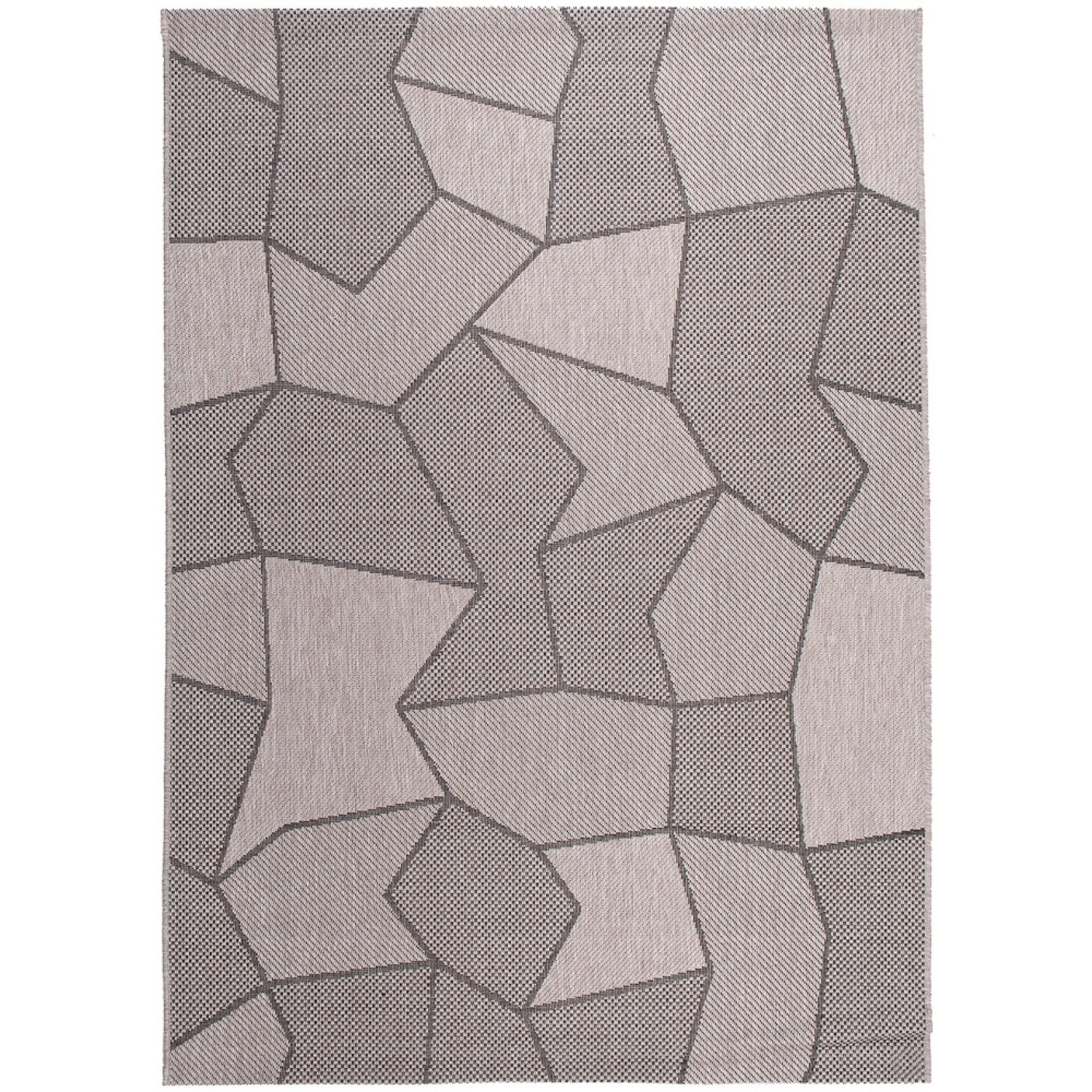 Covor Floorlux Sisal Chemex 20280 / negru,argint 140x200