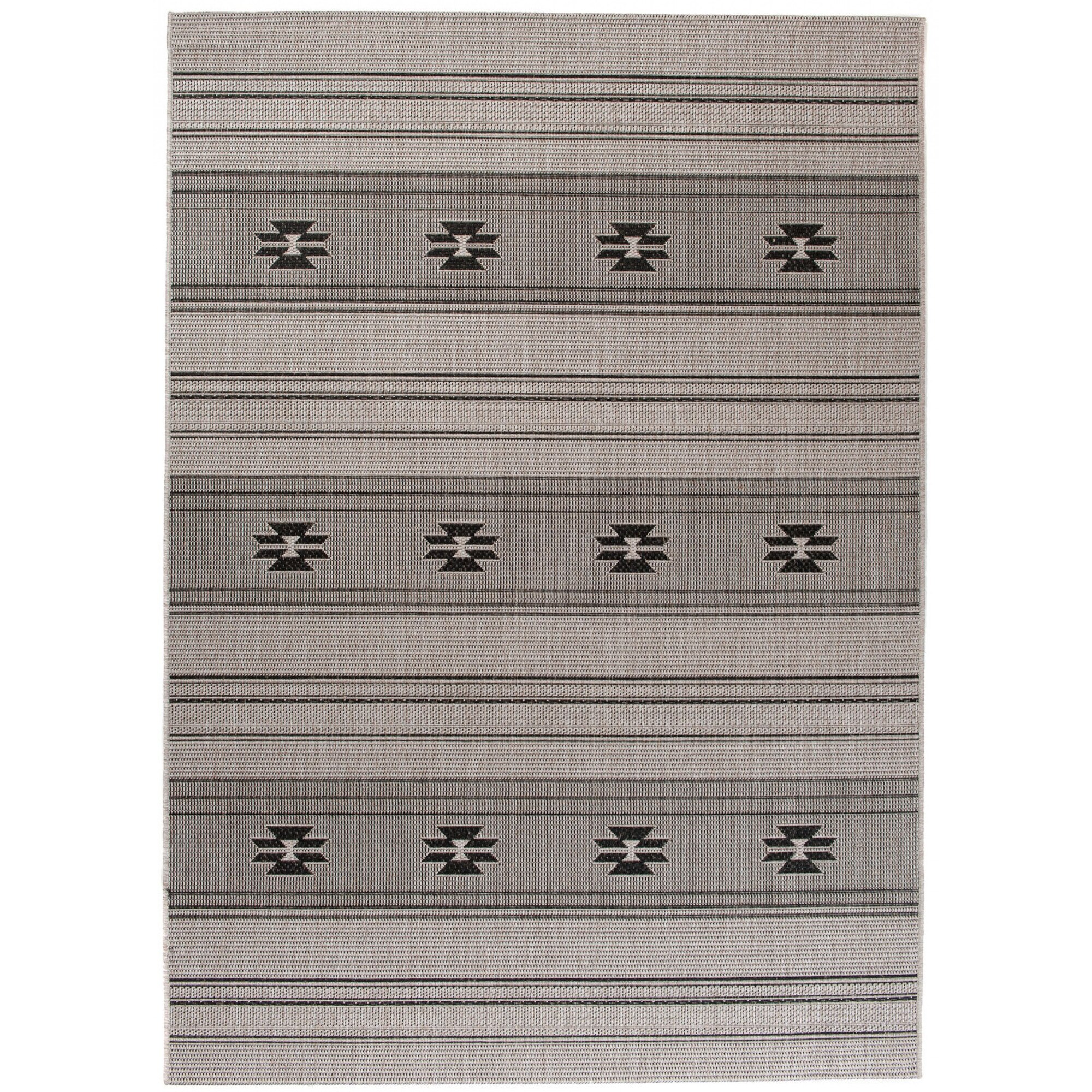 Covor Floorlux Sisal Chemex 20315 / negru,argint 120x170