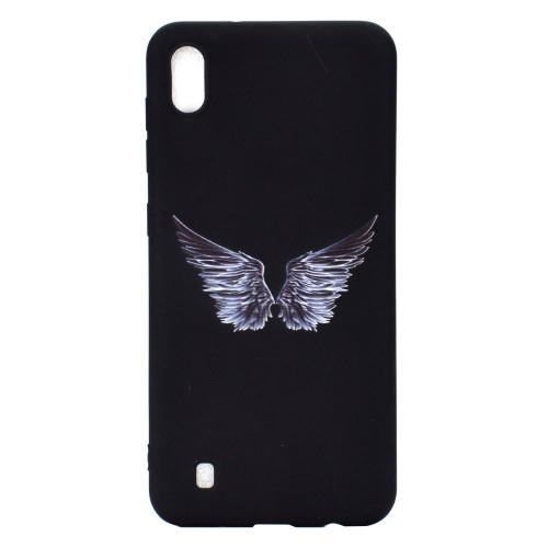 Carcasa Husa Samsung Galaxy A10 model Wings, Antisoc + Folie sticla securizata Samsung Galaxy A10 Tempered Glass Viceversa