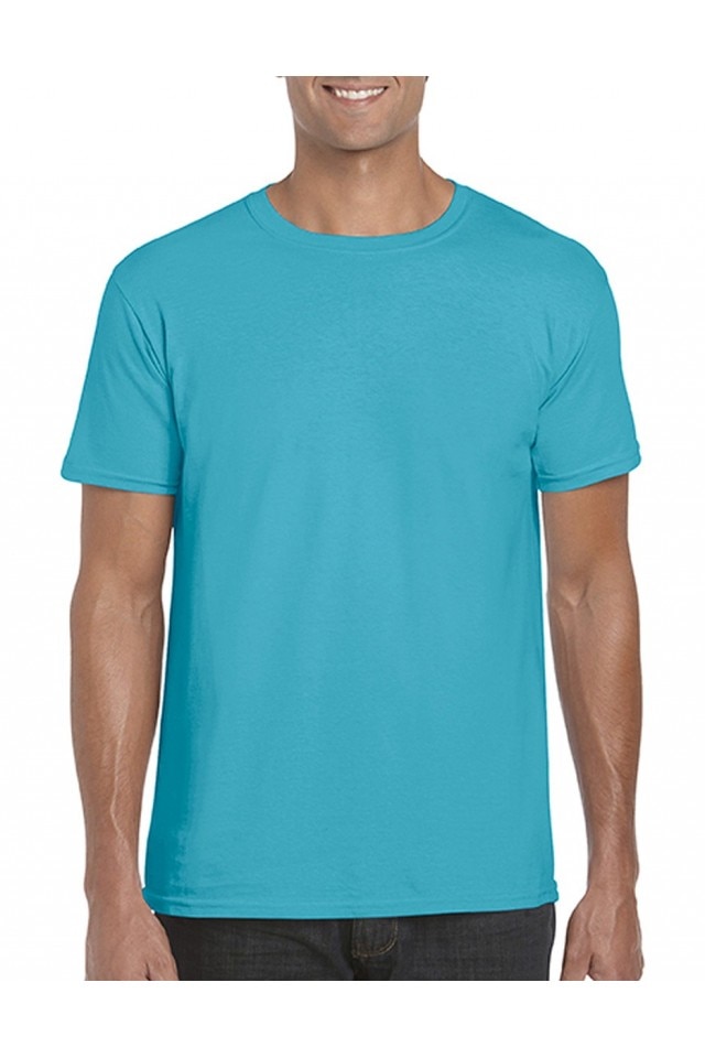 Tricou barbati, Alan, Gildan, Albastru tropical