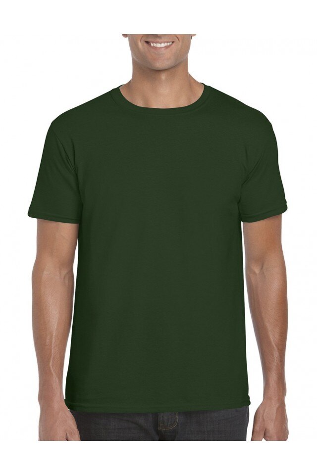 Tricou barbati, Alan, Gildan, Verde inchis