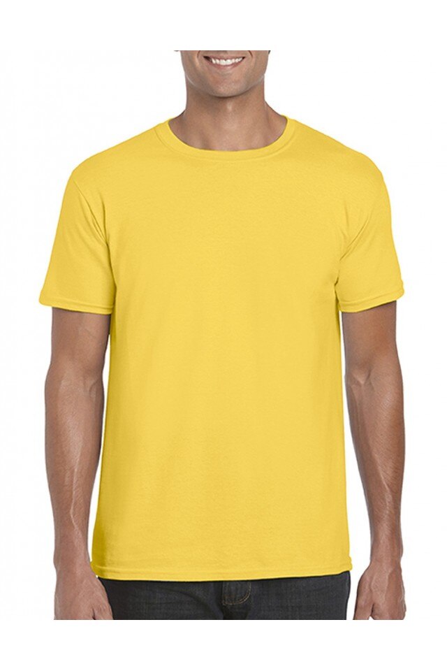 Tricou barbati, Alan, Gildan, Galben deschis