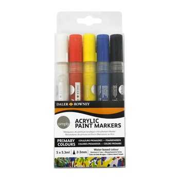Set 5 marker acrilic Simply Daler Rowney Set 5 marker acrilic Simply Daler Rowney