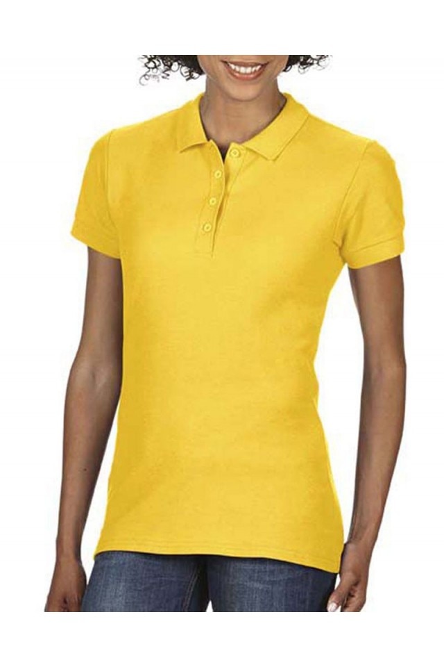 Tricou polo tasha, daisy, Galben