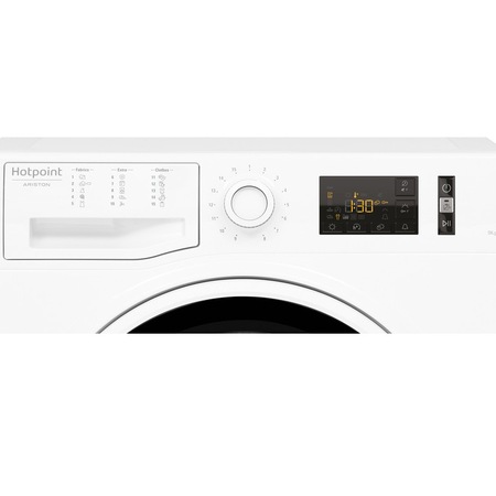 Uscator rufe Hotpoint Natis Reload NTM1191WKEU, Pompa de caldura, 9 kg, Clasa A+, Display digital, Alb