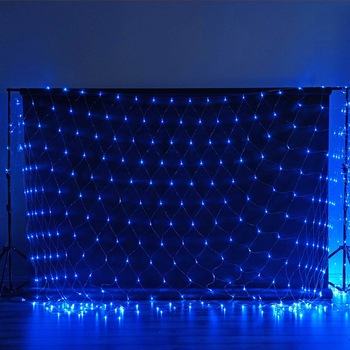 Instalatie de Craciun, Flippy®, Tip Plasa, 1.5 x 1.5 m, 120 LED-uri, Interconectabila, Albastru Instalatie de Craciun, Flippy®, Tip Plasa, 1.5 x 1.5 m, 120 LED-uri, Interconectabila, Albastru