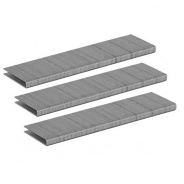Set capse Powerplus KRT304025 1.2 x 6 X 25 mm pentru capsator POWX138, 1000 buc din zinc