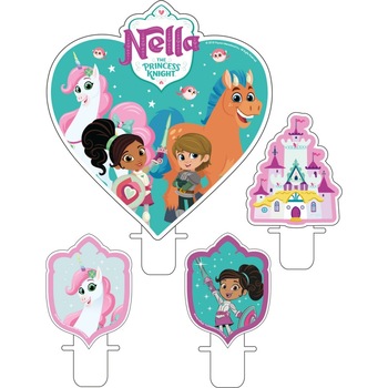 Set 4 Lumanari pentru tort figurine Nella The Princess, Radar 9904017 Set 4 Lumanari pentru tort figurine Nella The Princess, Radar 9904017