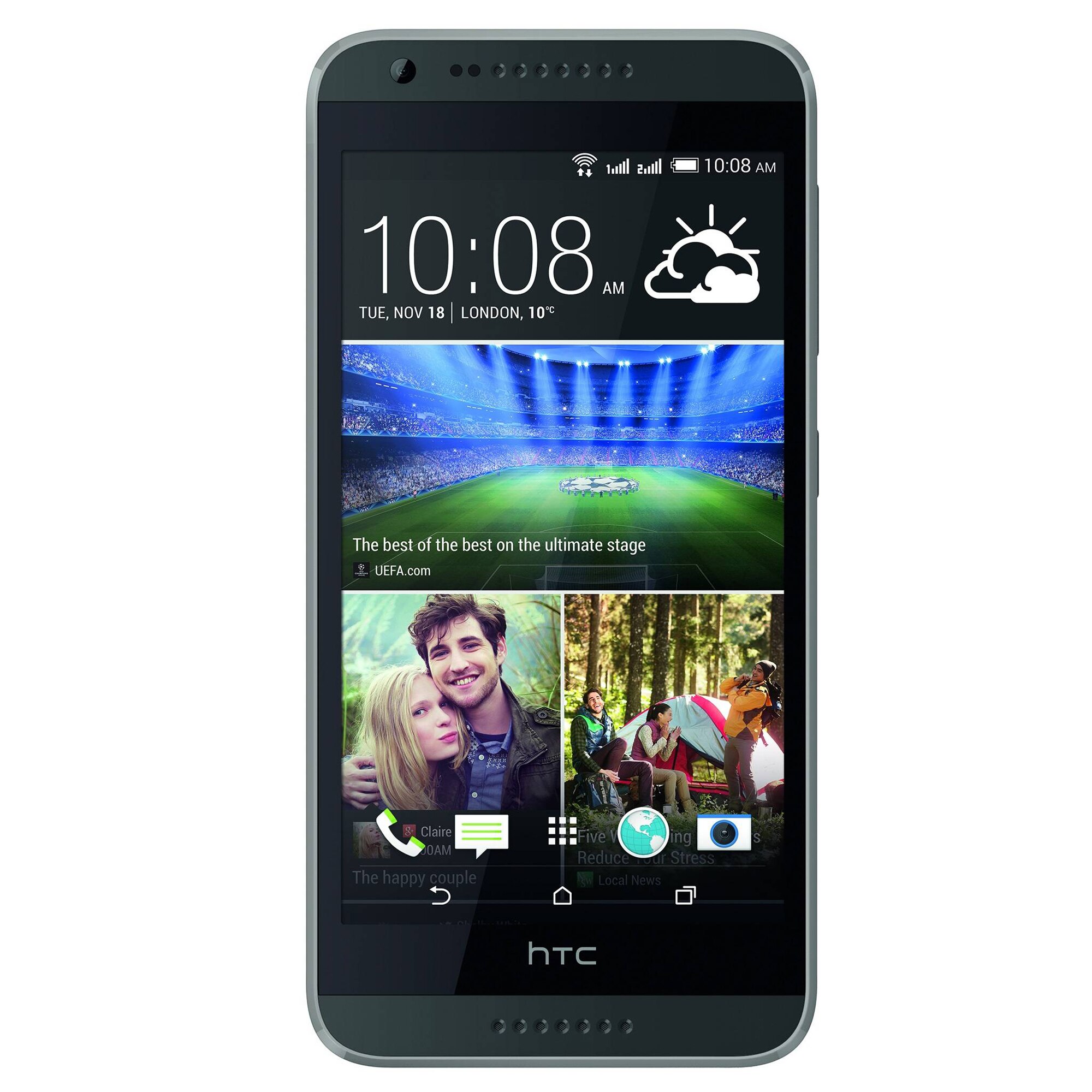 Мобилен телефон HTC Desire 620G Dual Sim, 8GB, 4G, Сив - eMAG.bg