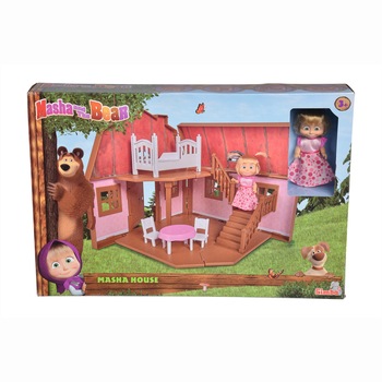 Set de joaca Masha and the Bear - Casuta Mashei, cu 2 etaje Set de joaca Masha and the Bear - Casuta Mashei, cu 2 etaje