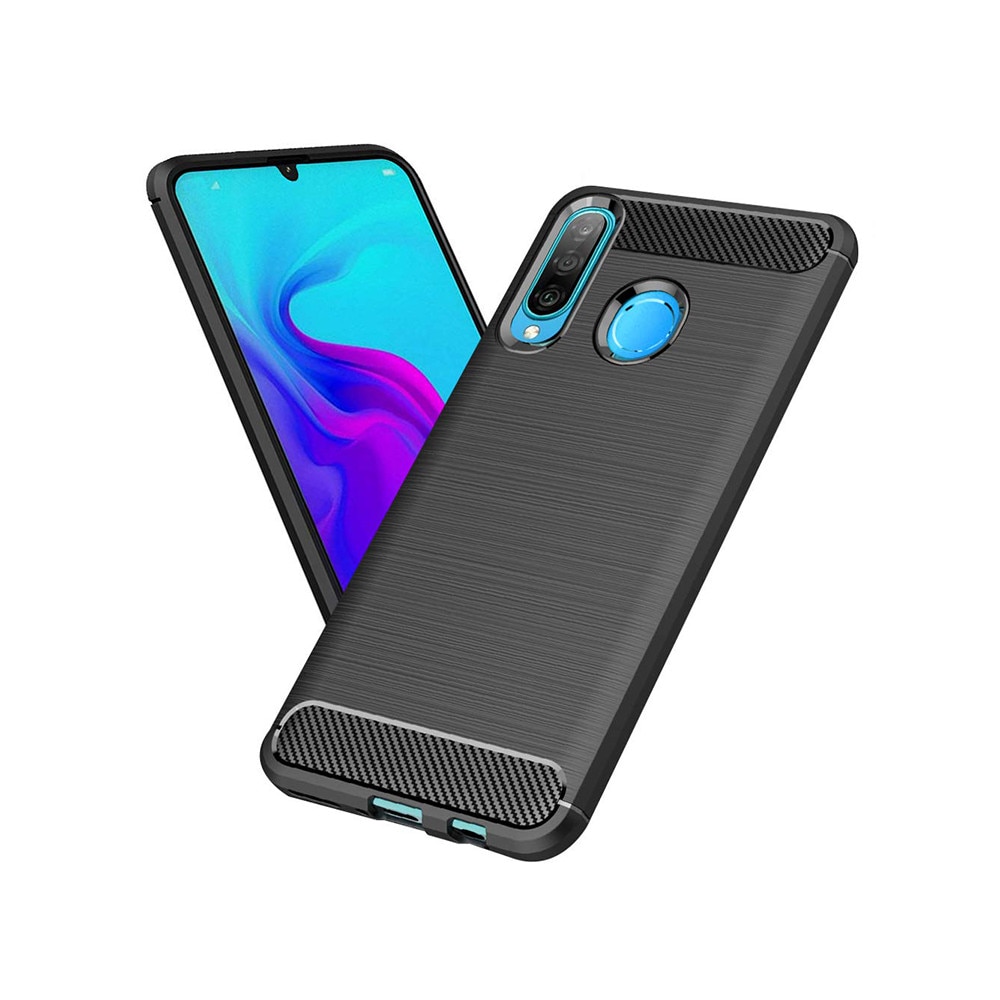 Husa din silicon Carbon, Pentru Huawei P30 lite, Negru