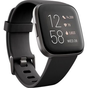 Ceas smartwatch Fitbit Versa 2, NFC, Black/Carbon Ceas smartwatch Fitbit Versa 2, NFC, Black/Carbon