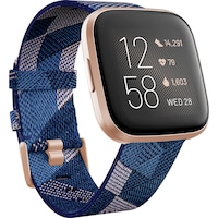 Ceas smartwatch Fitbit Versa 2 Special Edition, NFC, Navy/Pink Woven