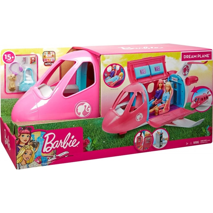 Set de joaca Barbie, Avionul lui Barbie, GDG76