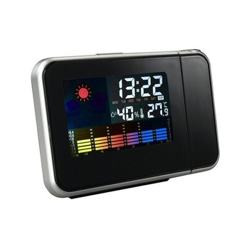 Ceas cu proiectie permanenta, alarma si statie meteo de interior HJ-8190 Ceas cu proiectie permanenta, alarma si statie meteo de interior HJ-8190