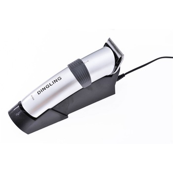 Aparat de tuns Profesional, Putere 4W, Lame din Otel Inoxidabil, Accesorii incluse, Suport pentru incarcare inclus, Tensiune 220 - 240 V, Negru/Gri Aparat de tuns Profesional, Putere 4W, Lame din Otel Inoxidabil, Accesorii incluse, Suport pentru incarcare inclus, Tensiune 220 - 240 V, Negru/Gri