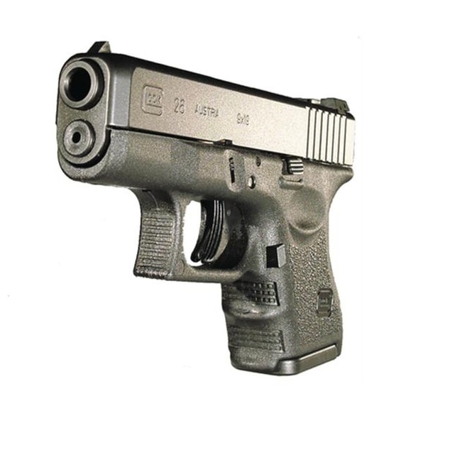 Bricheta Pistol Glock, Negru mat, Metalic - ABS cu Suport inclus, Antivant, Reincarcabila
