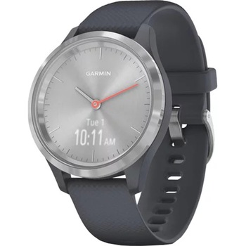 Ceas smartwatch Garmin Vivomove 3S, Silver, Blue Ceas smartwatch Garmin Vivomove 3S, Silver, Blue