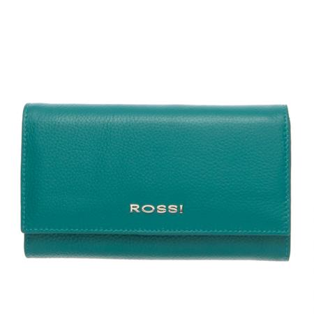 Portofel Rossi, RSC0315, Albastru, Piele autentica