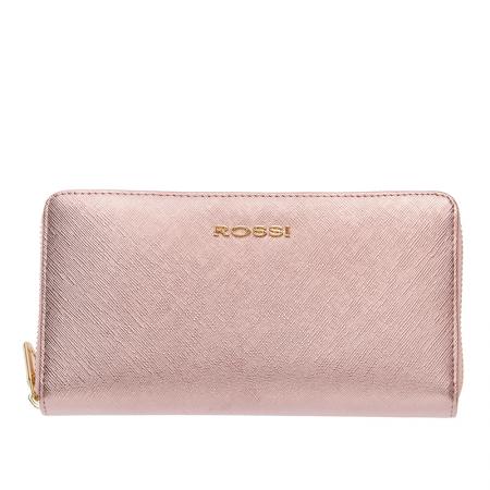 Portofel Rossi, RSC0401, Roz, Piele autentica