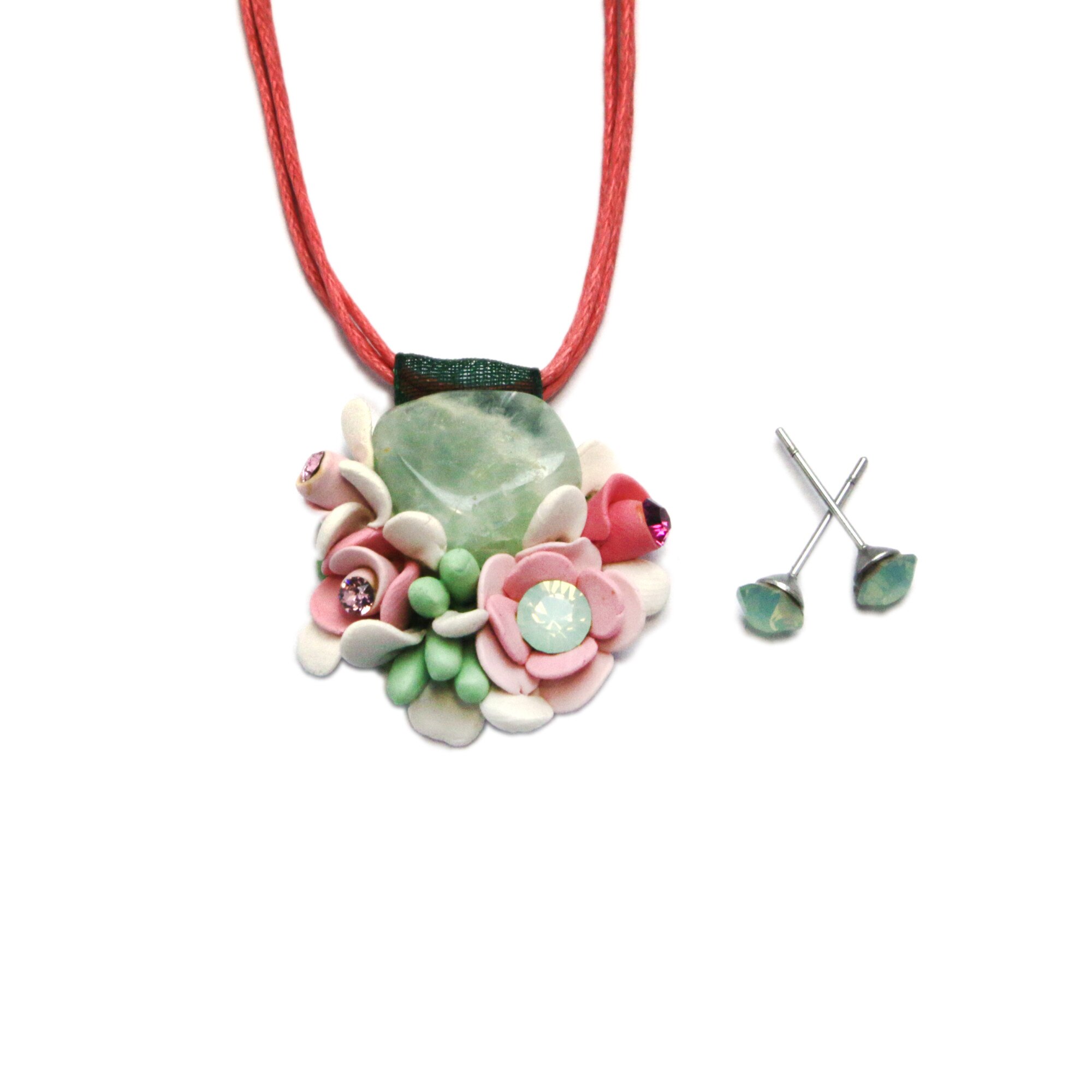 Set Serpentine cu cristale, Miidefloriart, model 05