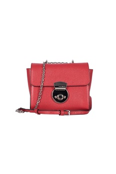 Geanta mini din piele saffino rosie, Coccinelle Geanta mini din piele saffino rosie, Coccinelle