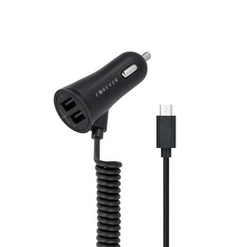 Incarcator auto Forever micro USB + 2xUSB Incarcator auto Forever micro USB + 2xUSB