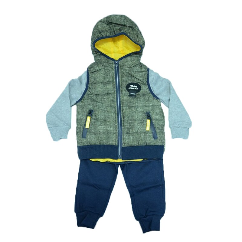 Compleu 3 piese pentru baieti Happy House JF-1763V-1, Multicolor