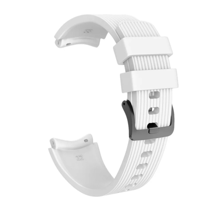 Силиконова каишка Smart Pulse Premium за, Huawei watch GT/GT2/GT2 Pro/Watch 3/Watch 3 pro, Samsung Galaxy Watch R800, Watch 3, 22mm,, бял