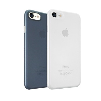 Set 2 huse Ozaki O!Coat 0.3 Jelly pentru Apple iPhone 8/7, alb/albastru Set 2 huse Ozaki O!Coat 0.3 Jelly pentru Apple iPhone 8/7, alb/albastru