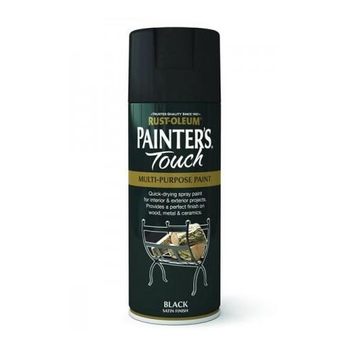 Vopsea spray Painters Touch negru satin 400ml