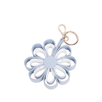 Breloc din piele blue light, forma florala, Coccinelle Breloc din piele blue light, forma florala, Coccinelle