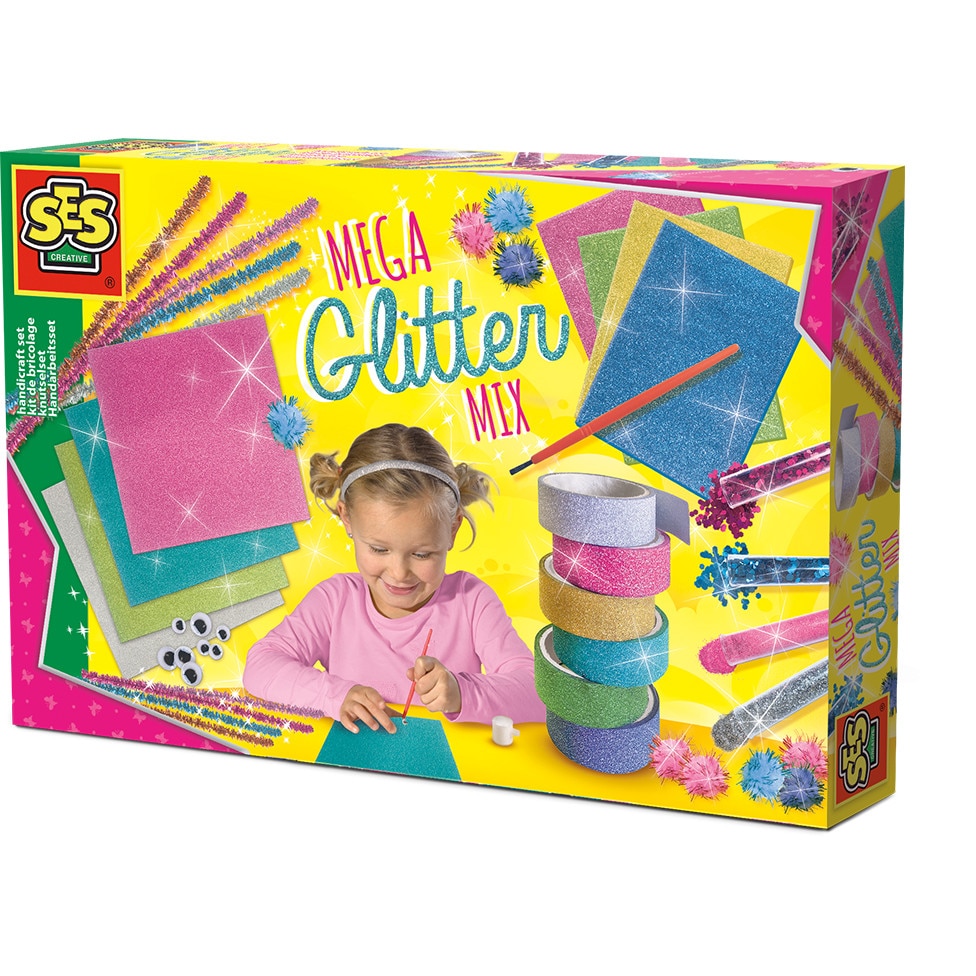 Set de desenat, Mega set cu sclipici, Ses Creative