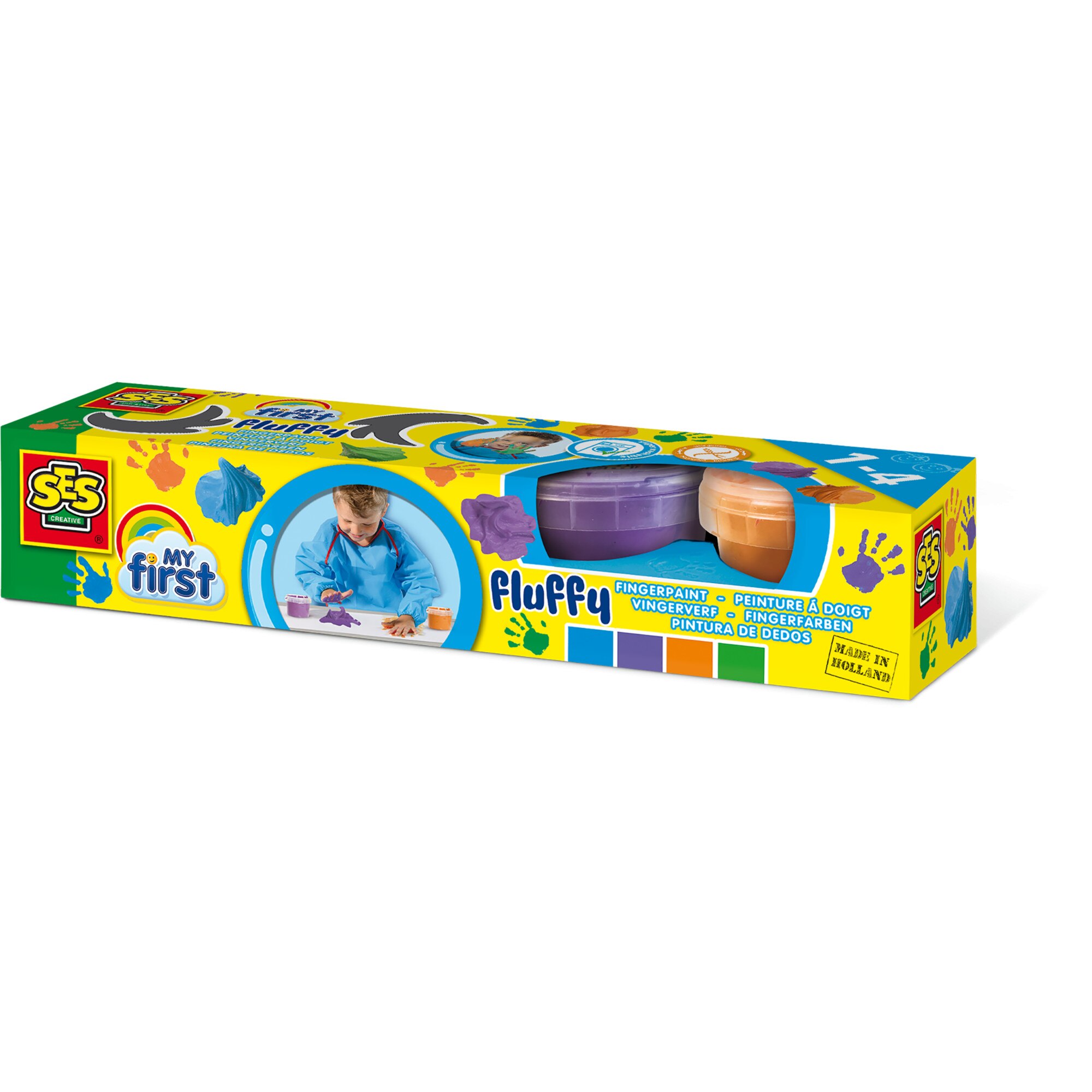 Set pictura, Primele mele culori fluffy pentru pictura cu degetele, Ses Creative