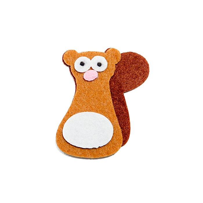 Figurina fetru - veverita, 5.3 cm