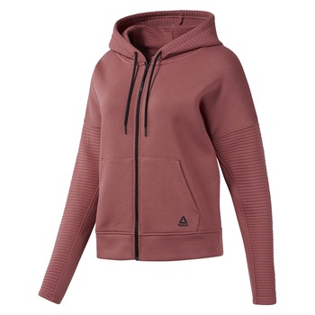 Hanorac Reebok WOR Versatile Fullzip EC2381 Femei, Grena, 2XS Hanorac Reebok WOR Versatile Fullzip EC2381 Femei, Grena, 2XS