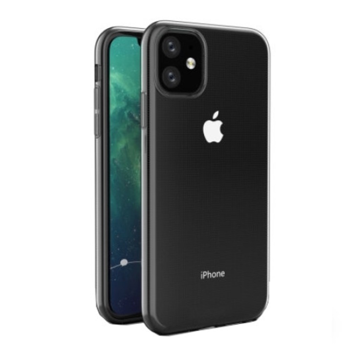 Husa Digitech Crystal Clear 0.1 mm pentru Apple iPhone 11 Pro, Transparent