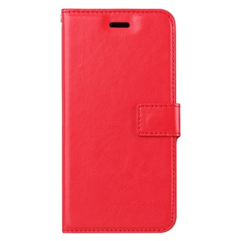 Husa iPhone XR, CaseMe, piele fina, tip portofel, inchidere magnetica, stand, suport silicon, culoare Rosie Husa iPhone XR, CaseMe, piele fina, tip portofel, inchidere magnetica, stand, suport silicon, culoare Rosie