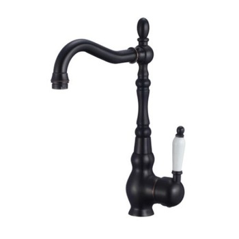 Baterie chiuveta bucatarie retro CasaBlanca, LORA , finisaj negru,teava rotativa,cartus ceramic Baterie chiuveta bucatarie retro CasaBlanca, LORA , finisaj negru,teava rotativa,cartus ceramic