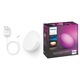 Lampa portabila LED RGBW Philips HUE Go, Bluetooth/Wireless, 6W (43W), 520lm, lumina alba/color, Alb, clasa energetica G