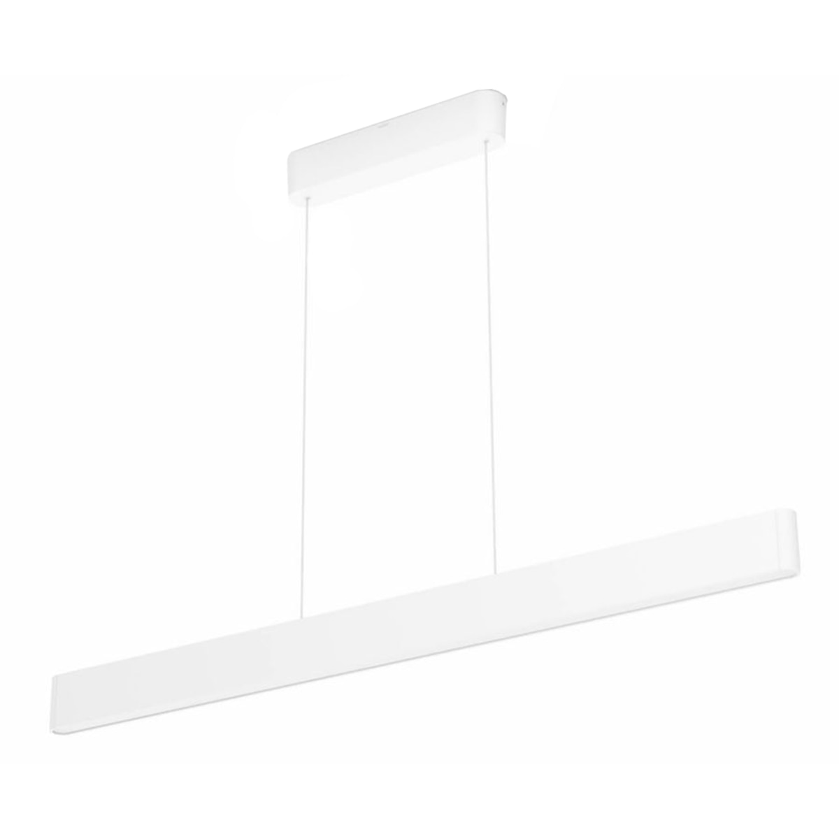 Lustra LED RGBW integrat Philips Ensis HUE, Bluetooth/Wireless, 2 x 39W, 6000 lm, lumina alba/color, Aluminiu, Alb